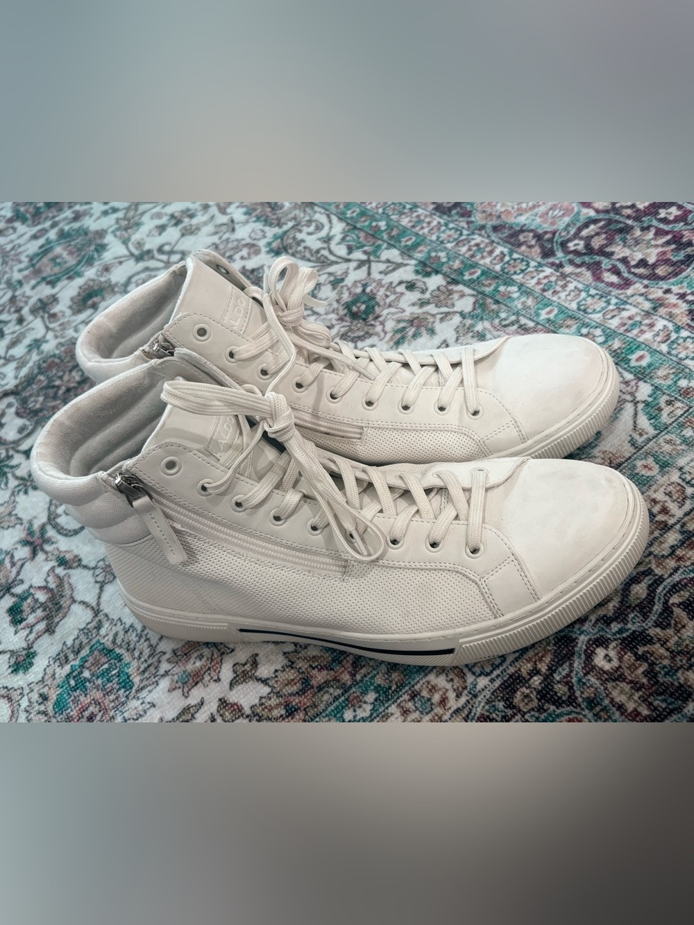 Aldo White High-Top Sneakers